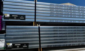 Bundles of SFIA-certified cold-formed steel framing members await shipment from CEMCO's plant. Inkjet markings on each member provide product identification and traceability, allowing engineers, architects and building officials to connect the framing members to the documentation behind them.