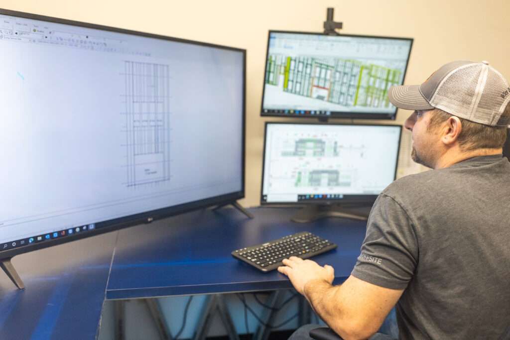 A fabricator at Wies Offsite prepares a production run. Photo courtesy Wies Offsite