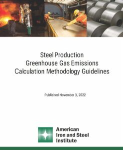 American Iron and Steel Institute greenhouse gas emissions calculation guidelines 