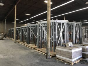 A combination of 14- 16 and 18-gauge cold-formed steel (CFS) accommodated the complex geometry and top-lifting requirements of prefabricated, floorless bathroom pods.