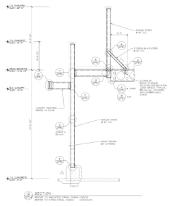 Richmond Road Starbucks engineering cold-formed steel framing
