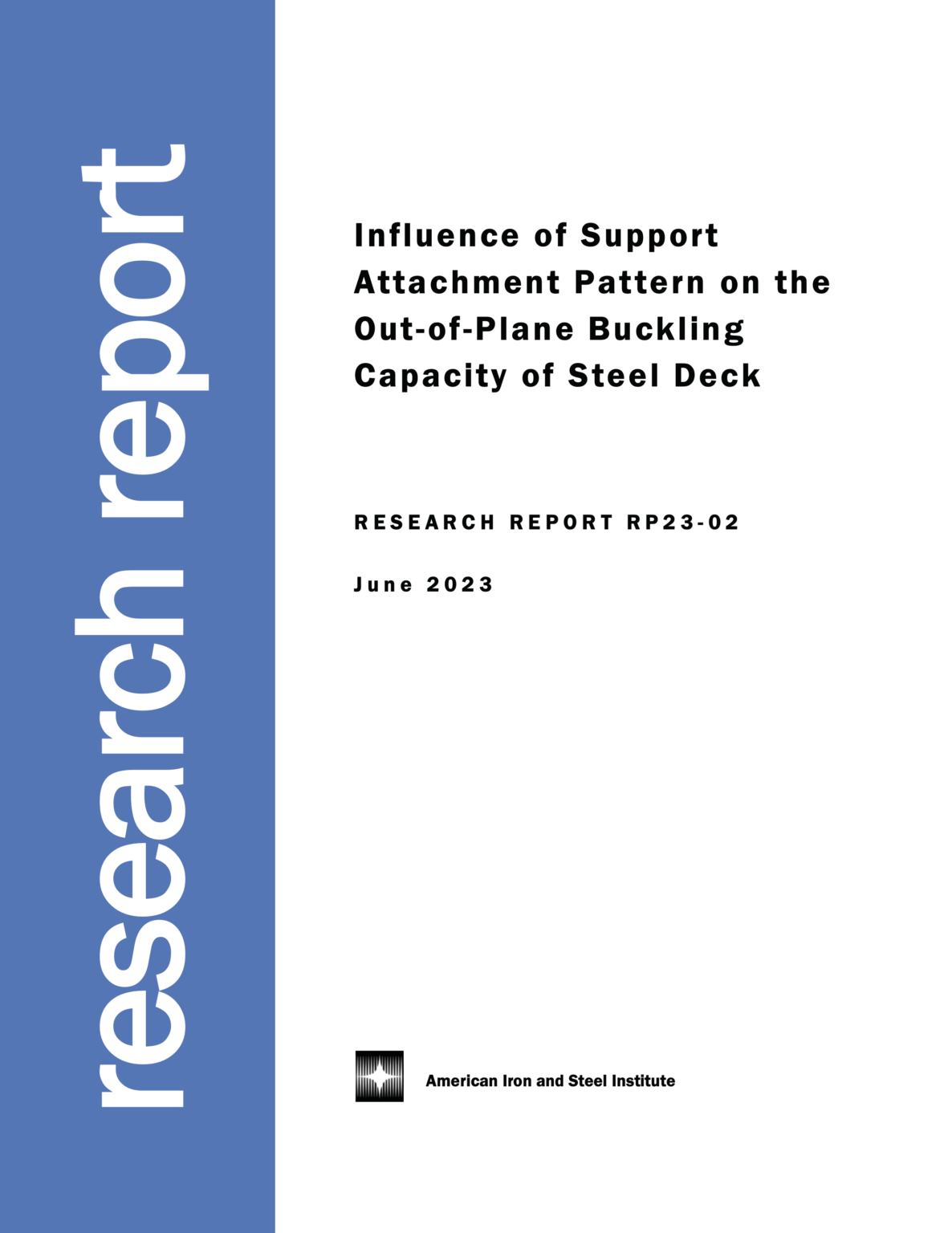 Cfs Course Report AISI Publishes New Research Report for Cold-Formed Steel (CFS) Deck ...