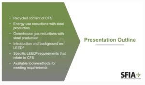  Sustainability cold-formed steel LEED
