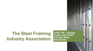 SFIA-105 Energy Codes and Cold-Formed Steel Structures 