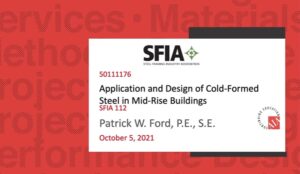 SFIA 112: Application and design of cold-formed steel in mid-rise buildings 