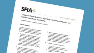 Architectural Acoustics and Cold-Formed Steel