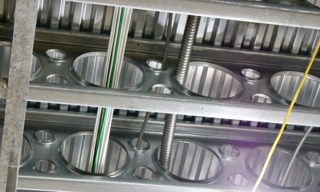 2024 SFIA Awards: MEP runs through cold-formed steel (CFS) floor joists.