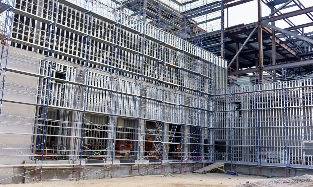 Arena construction was expedited to meet the start of a professional hockey season.