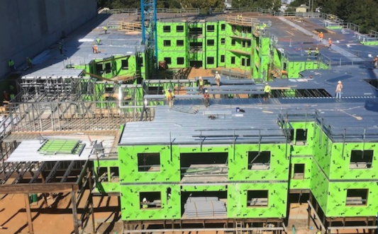 Charlottesville VA Student Housing cold-formed steel framing
