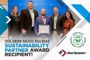 Union Pacific Honors Annual Sustainability Partner Award Steel Dynamics Award