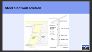 NASH Bushfire Attack Level Flame Zoon steel clad wall solution cold-formed framing