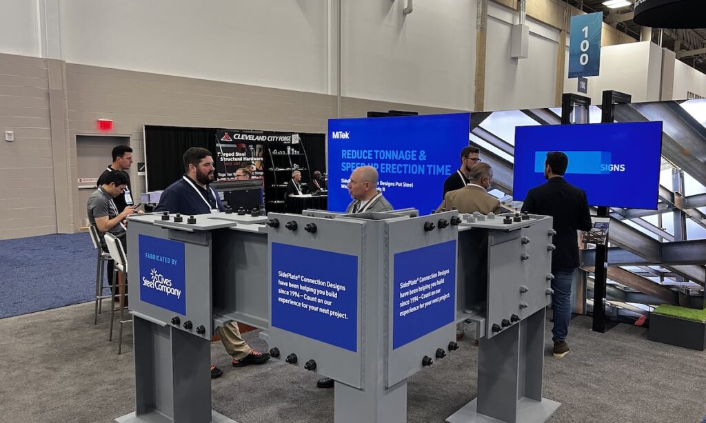 MiTek booth at NASCC 2025.