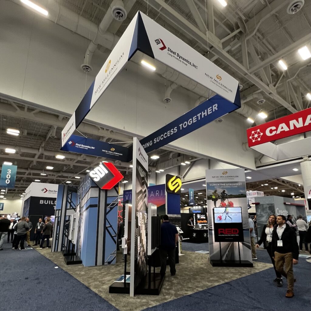 Steel Dynamics, Inc., booth at NASCC 2025.
