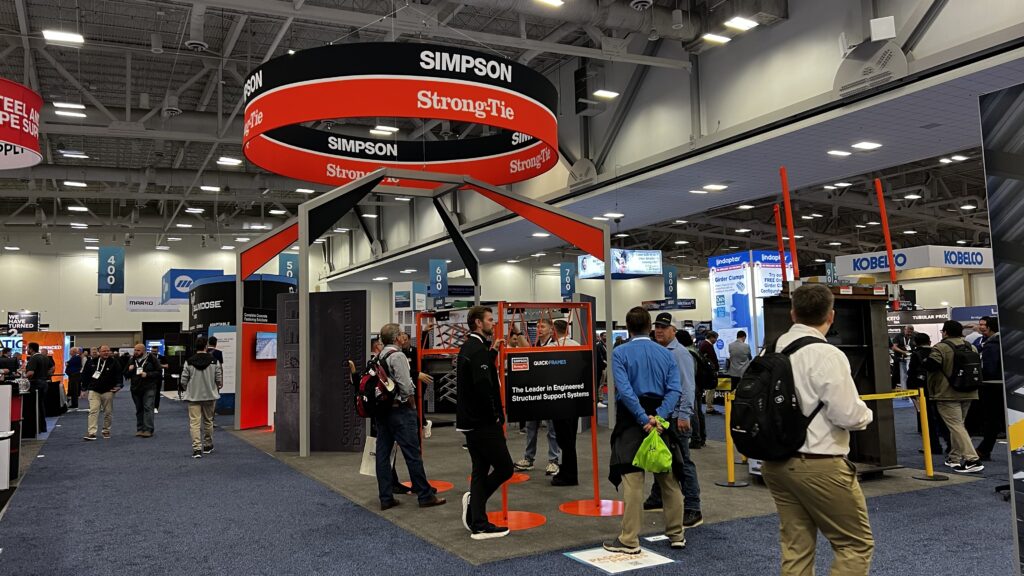 Simpson Strong-Tie booth at NASCC 2025.
