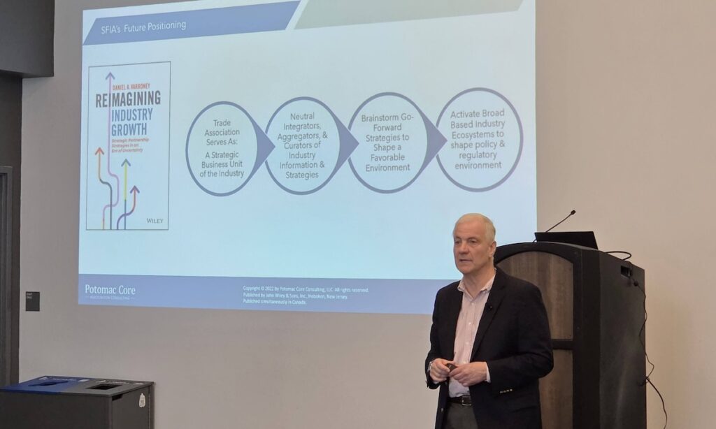 Dan Varroney highlighted SFIA's future positioning.
