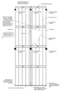 Figure 4. McClure engineers designed large, multi-story, exterior cold-formed steel (CFS) non-bearing panels to limit field joints and expedite construction.
