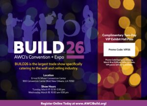 BUILD26: AWCI’s Convention + Expo VIP Pass