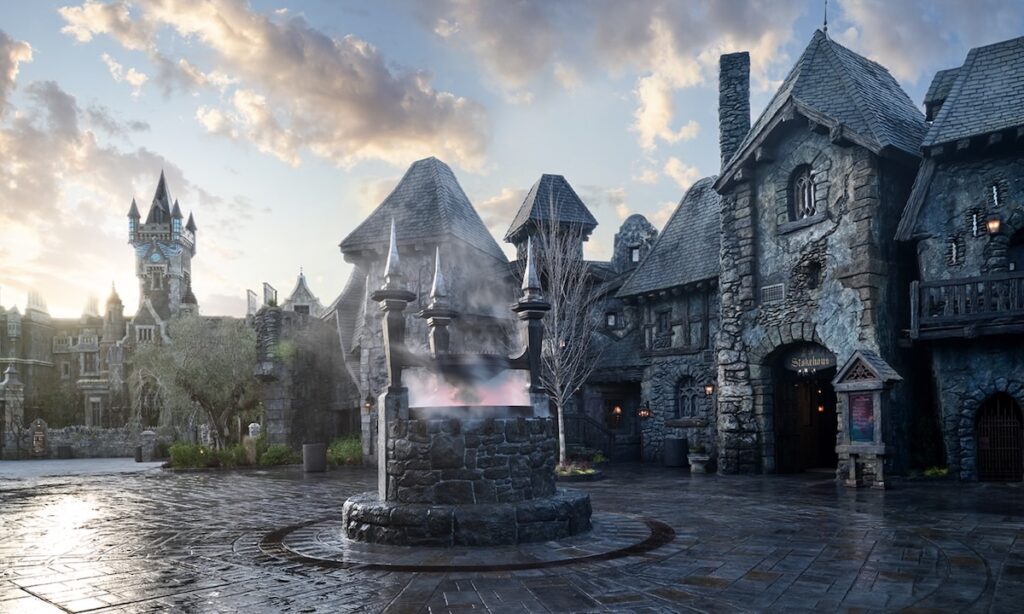 SFIA member KHS&S Contractors used cold-formed steel (CFS) connectors, headers, jambs and more at the Dark Universe at Epic Universe theme park. Image provided by KHS&S.