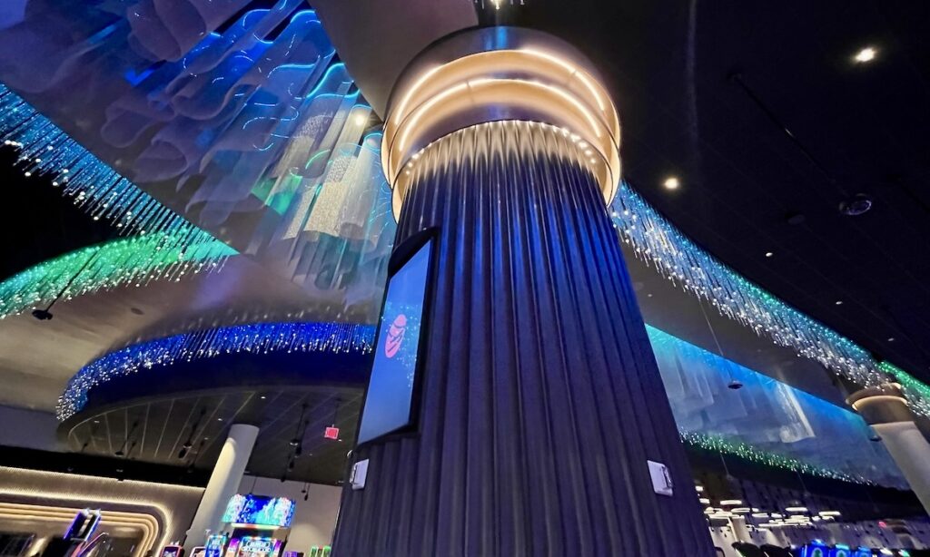 A GRFG column wrap covers cold-formed steel (CFS) framing at Wind Creek Chicago Southland Casino. Photo courtesy from raSmith.