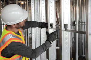 With the growing demand for LEC steel, it’s easier than ever to specify LEC cold-formed steel (CFS) framing to reduce the environmental impact of their projects. Image credit: ClarkDietrich.