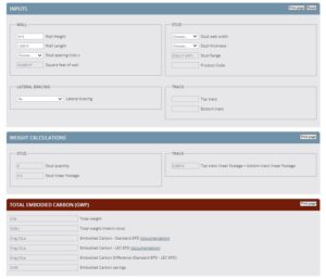 ClarkDietrich Embodied Carbon Calculator for Cold-Formed Steel
