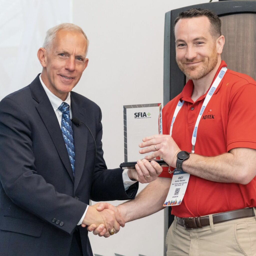 The Steel Framing Industry Association (SFIA) General Session will include the Industry Project and Product Awards ceremony. East End Film with permission from AWCI