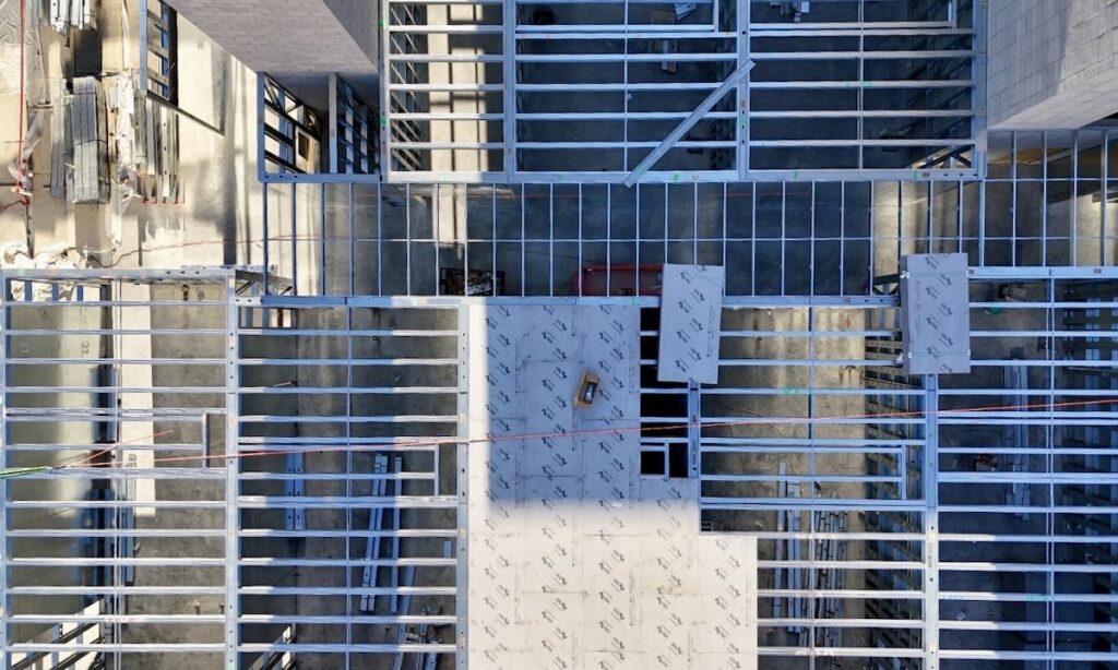 CFS floor joists and noncombustible structural mag board helped the owner secure significant insurance savings compared with traditional wood construction.