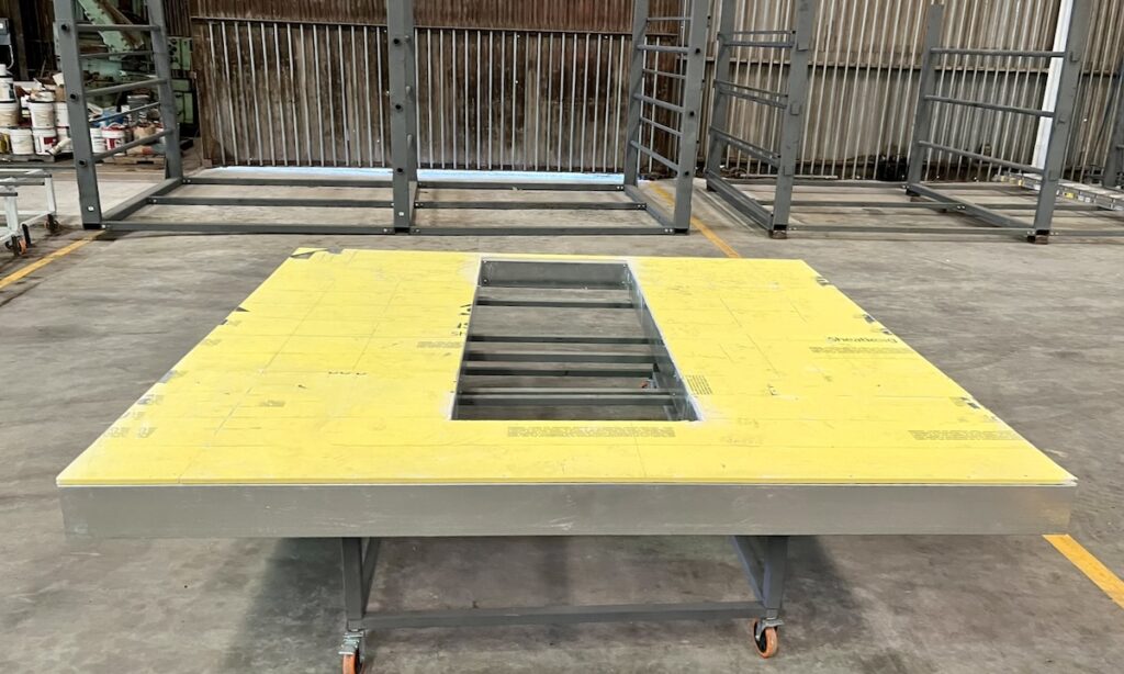 ClarkDietrich pre-cut CFS materials based on panelized shop tickets, which optimized usage and reduced waste at the 24th & Rio Grande Housing project.