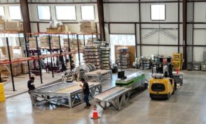 Manufacturers produce cold-formed steel (CFS) panels in controlled environments for data centers, using automated roll-forming systems to ensure consistent quality, tight tolerances and faster, more predictable construction. Photo Credit: FRAMECAD