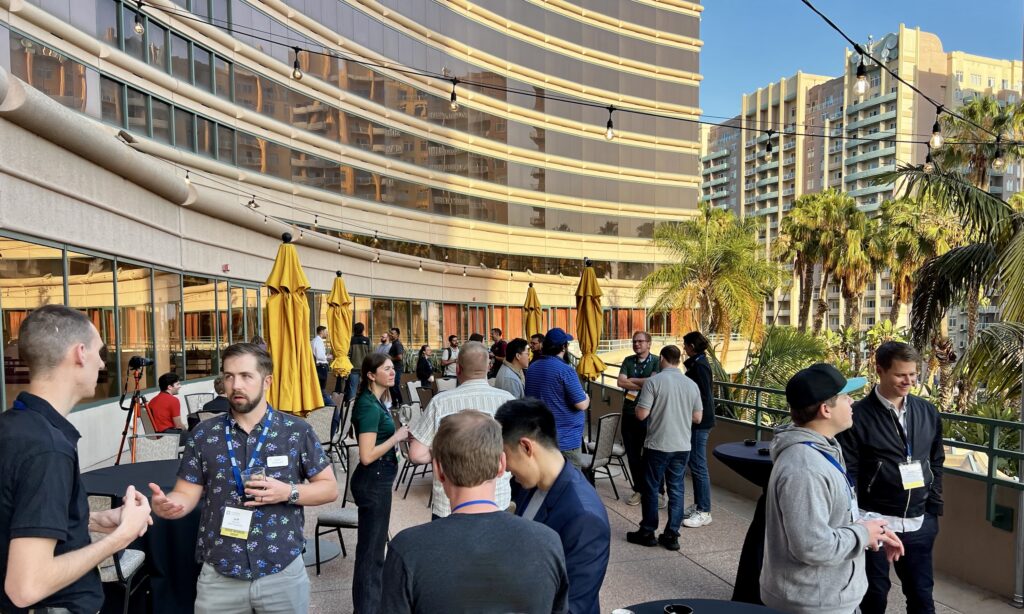 Young engineers gather during the Young Member Group Mixer at the Westin Long Beach during the 2026 CFSEI Expo in Long Beach, California.