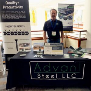 Jonathan Moore of Silver Sponsor Integra Steel Truss showcased its cold-formed steel (CFS) truss systems and offsite framing capabilities during the 2026 CFSEI Expo in Long Beach.
