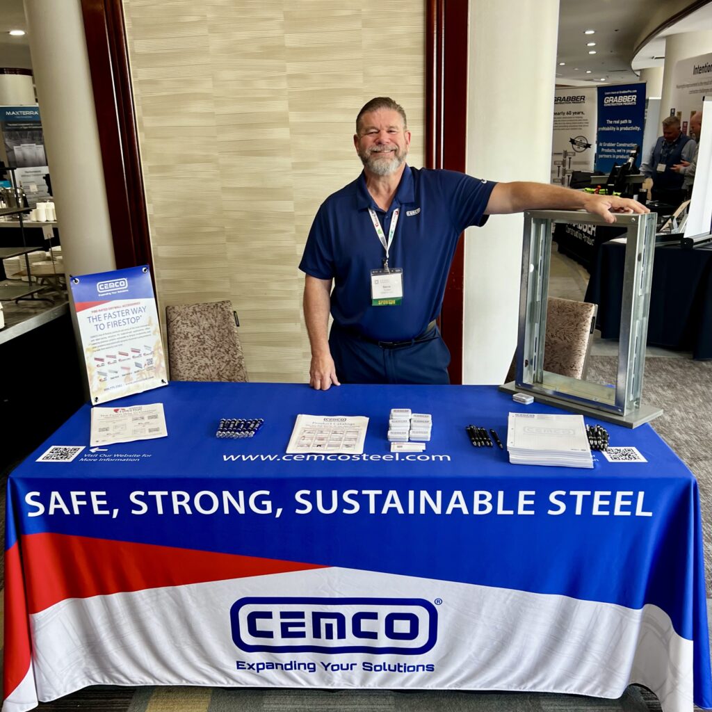 Steve Farkas of SFIA member and CFSEI Expo Platinum Sponsor CEMCO showcased his company's advanced cold-formed steel (CFS) framing solutions at the 2026 CFSEI Expo in Long Beach.