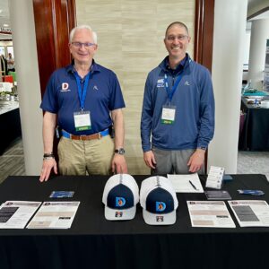 Kevin Engmann and Chad Onorfio from Silver Sponsor DragonBoard highlighted the company’s floor panel system during the 2026 CFSEI Expo in Long Beach, California. DragonBoard is designed to install quickly on cold-formed steel (CFS) joists using standard tools.