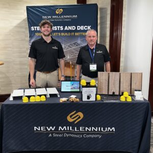 Silver Sponsor New Millennium featured its engineered steel framing and floor systems during the 2026 CFSEI Expo in Long Beach, California. The company manufactures steel joists, joist girders, roof deck and composite floor systems.