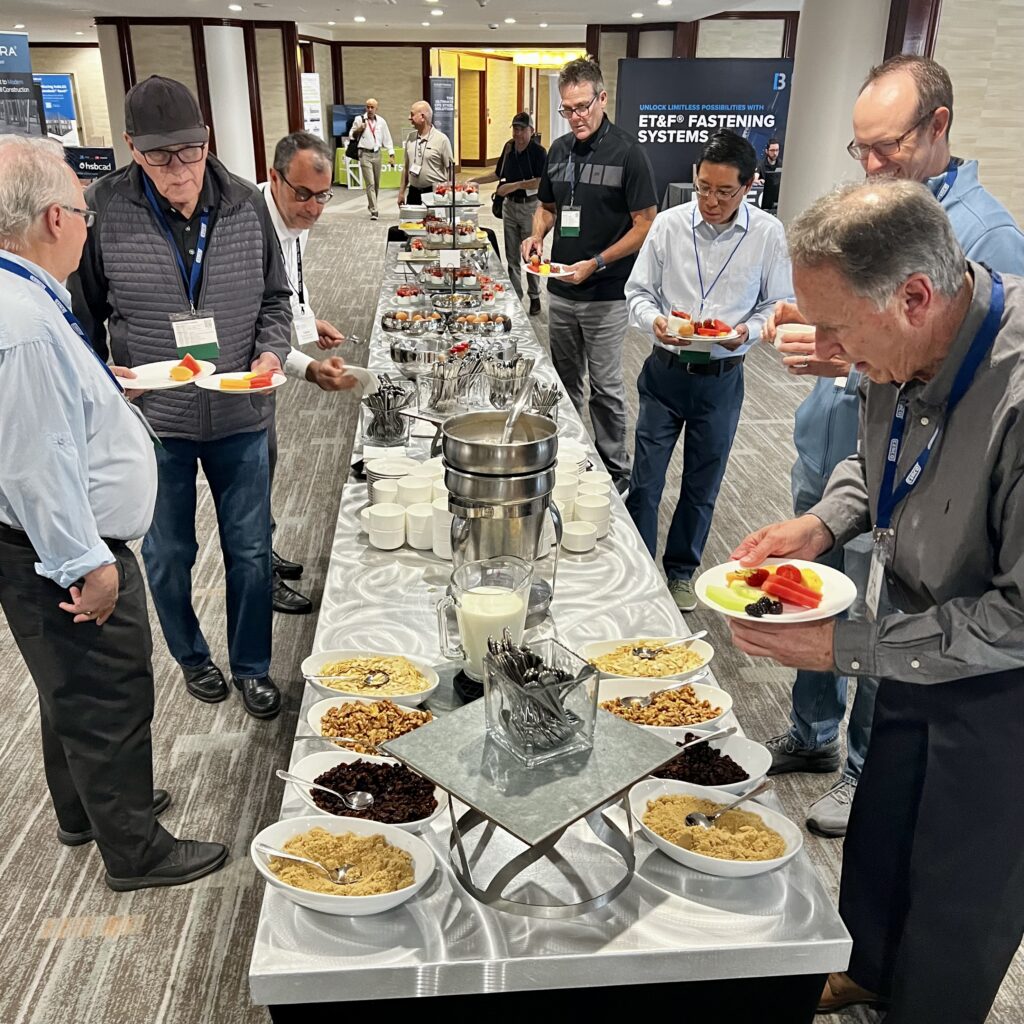 Attendees at the 2026 CFSEI Expo enjoyed breakfast each morning before technical sessions began. The buffet offered a wide variety of options for engineers, researchers and industry professionals gathering in Long Beach, California.