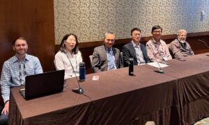 L-R (in photo above): Zane Clark, P.E., S.E., Zane Clark Consulting; Hyeyoung Koh, Ph.D., Washington State University; Bill Zhang, Ph.D., P.E., Kansas State University; Cheng Yu, Ph.D., P.E., University of North Texas; Zhanjie Li, SUNY Polytechnic Institute; Perry Green, Ph.D., P.E., Fellow, ASCE