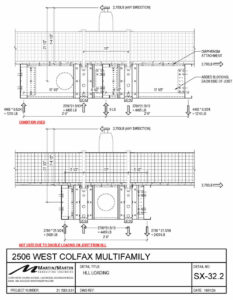 Martin/Martin centered the HLL over a typical joist instead of between joists. This reduced bending demand on the previously sized framing. Blocking between joists tied into the diaphragm. This approach dispersed shear and torsional loads across adjacent joists.
