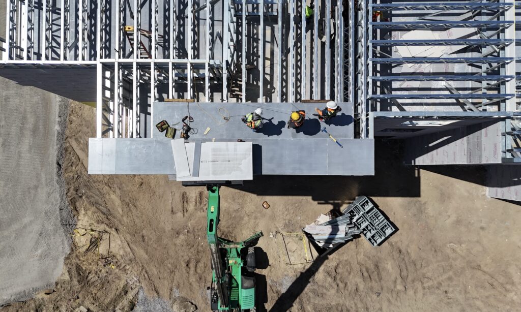 ASTM E136 now clarifies that both internal and external thermocouples to remain within a prescribed temperature limit for materials for a panel to qualify as noncombustible. Image courtesy of NEXGEN, an SFIA member