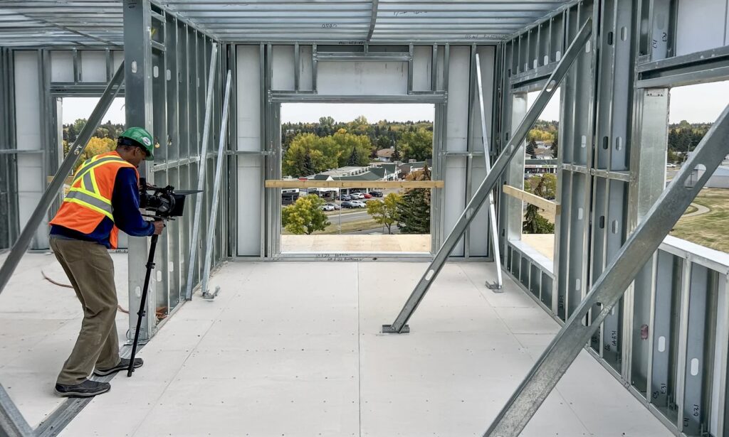 Builders and designers should specify noncombustible floor panels that comply with ASTM E136 to help ensure assemblies meet code requirements. Image courtesy of NEXGEN, an SFIA member