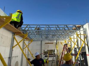 A Los Angeles accessory dwelling unit uses cold-formed steel (CFS) roof trusses to create a durable, fire-resilient roof system.