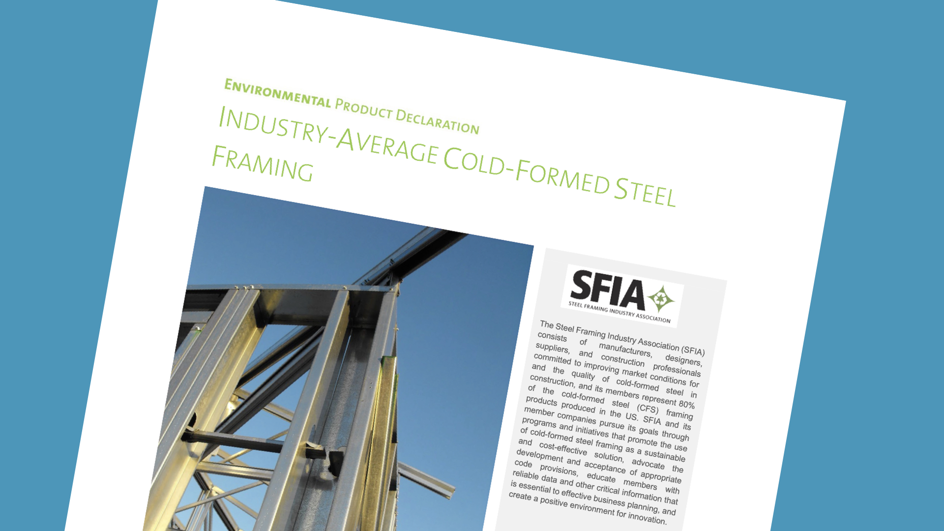 SFIA Environmental Product Declaration (EPD)