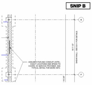 Plywood shear walls on three building sides required detailing that accommodated live load deflection while maintaining a clear shear load path.