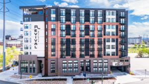 Martin/Martin designed the load-bearing and lateral cold-formed steel (CFS) systems for Revival on the Platte, a 7-story residential structure over a 2-level concrete podium.