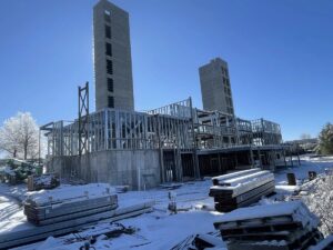 Factory-produced cold-formed steel (CFS) framing components maintained dimensional accuracy and improved installation throughout the hotel's repetitive floor plan.