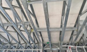 Crowne at Buck Island at the multifamily project in Bluffton, South Carolina, features an MgO substrate and cold-formed steel (CFS) joists. AdvanT Steel provided the CFS systems. Photo: courtesy of D. Ryan Miller