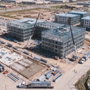 Cold-formed steel (CFS) framing can support whole-building life-cycle performance by reducing material weight and foundation loads while meeting structural requirements.