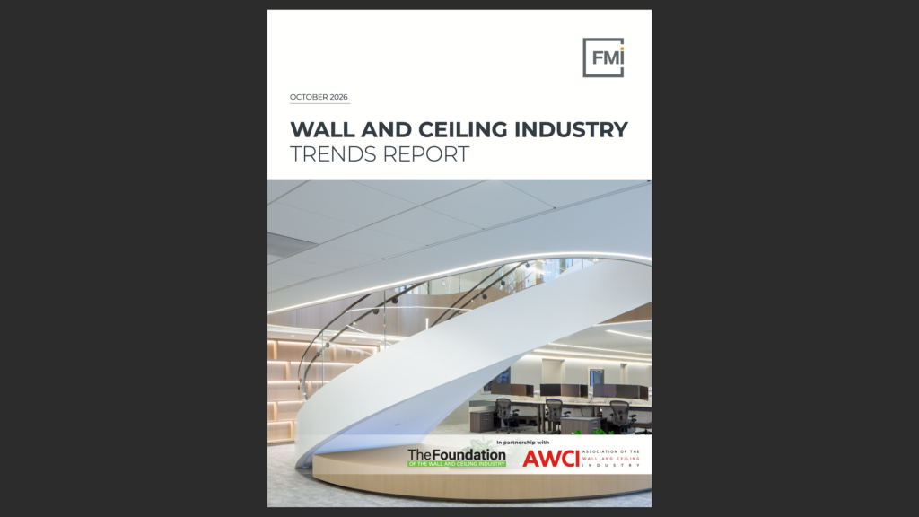 Download the AWCI / FMI report on wall and ceiling industry trends.